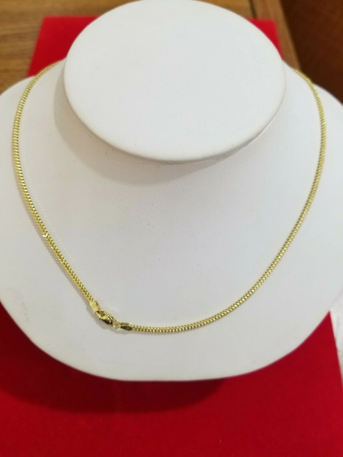 Ladies 10k Yellow Gold Necklace Franco Chain 16"-26" For Pendant REAL Gold,Women - Image 3