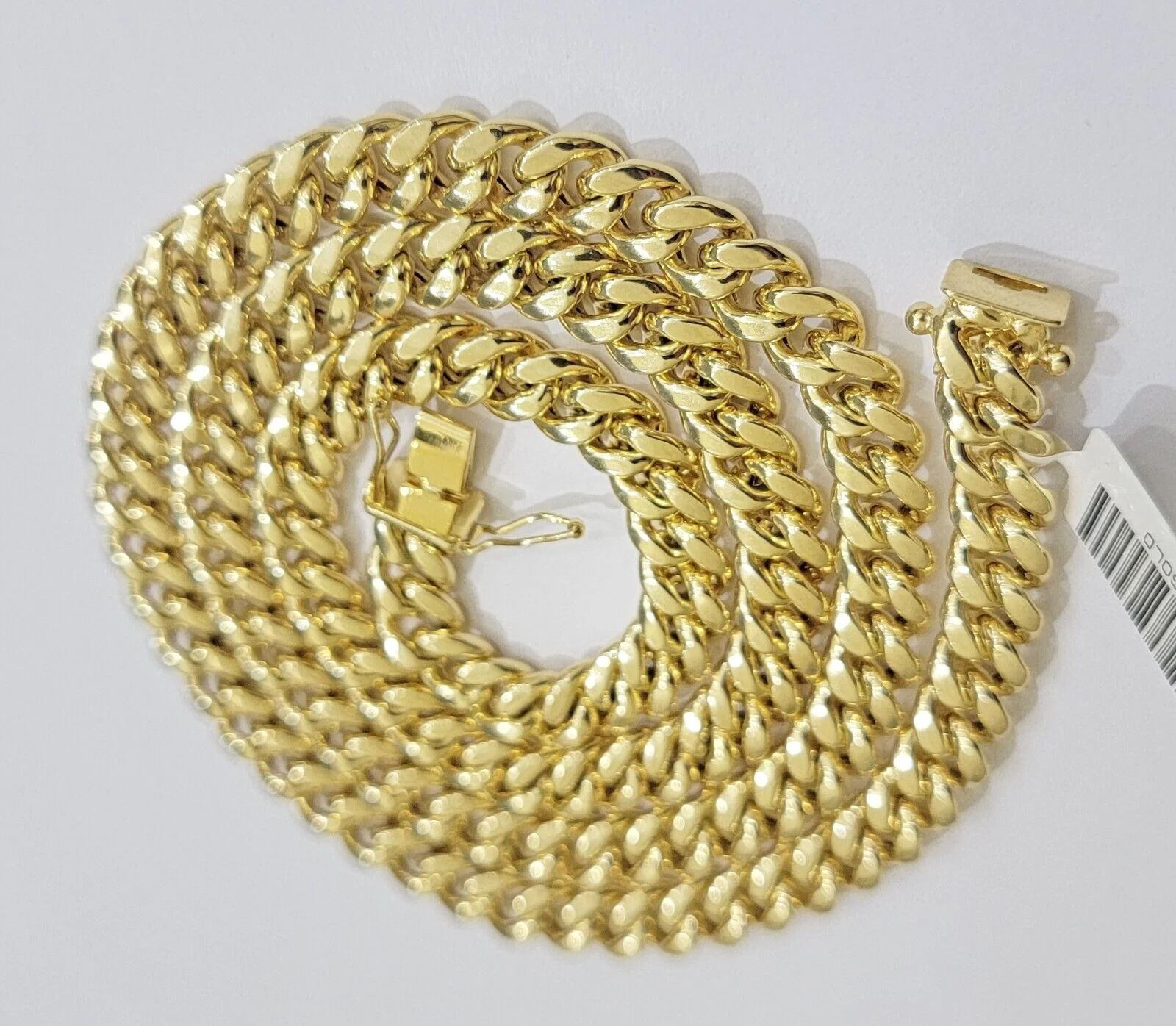 Miami Cuban Link Chain 28 Inch Necklace REAL 10k Yellow Gold 8mm Mens Women 10KT - Image 5