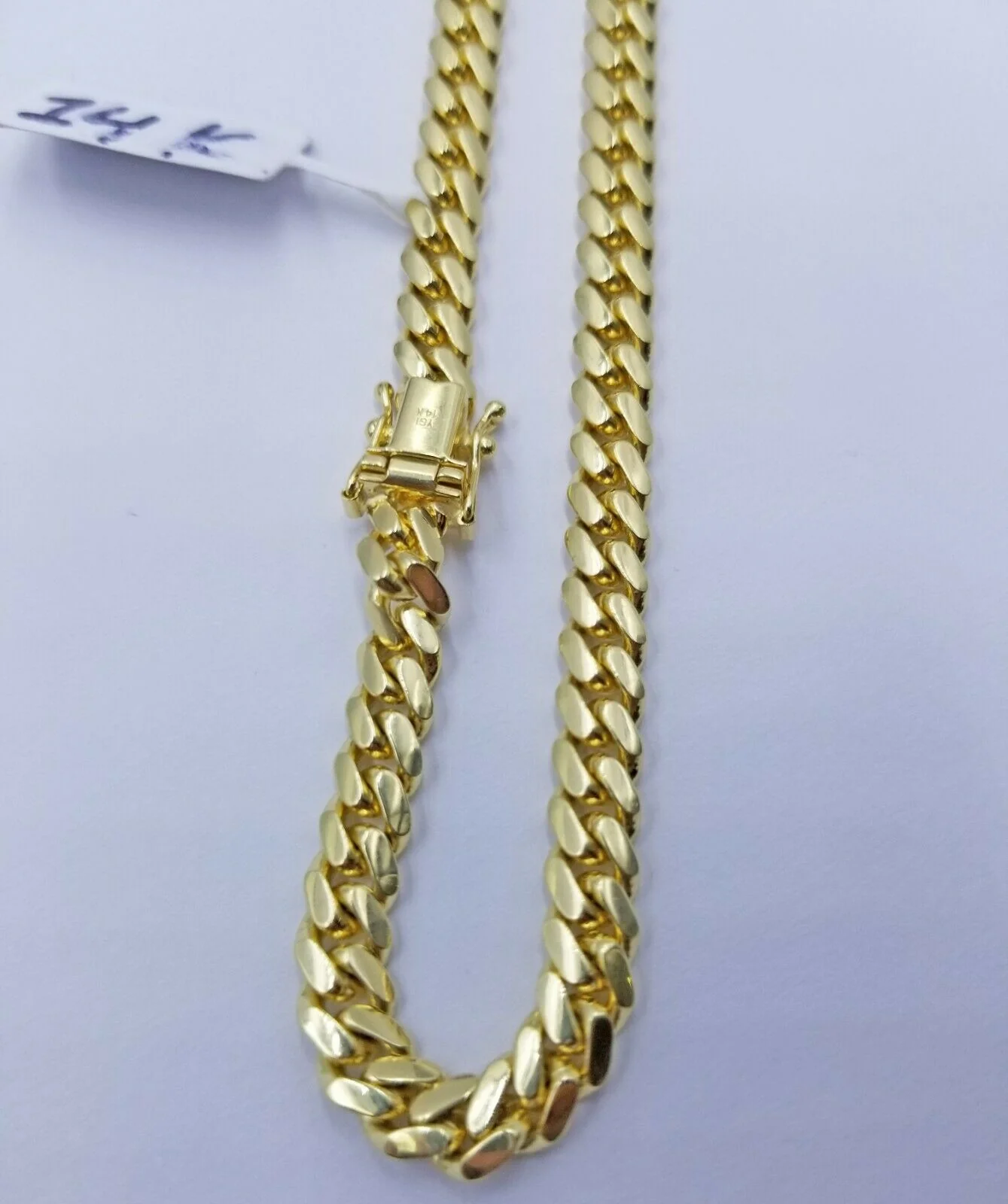 Real 14k Gold Chain Solid Necklace 26" 6mm Miami Cuban Link Solid 14kt Yellow - Image 5