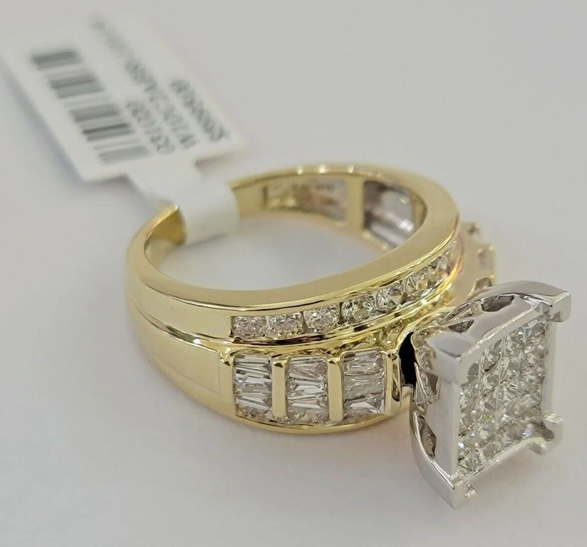 Real 14k Yellow Gold Diamond Ring 2CT Ladies Women Band Genuine, VALENTINE SALE Ring Sizes 6,7,8,9,10,11 & 12 - Image 6