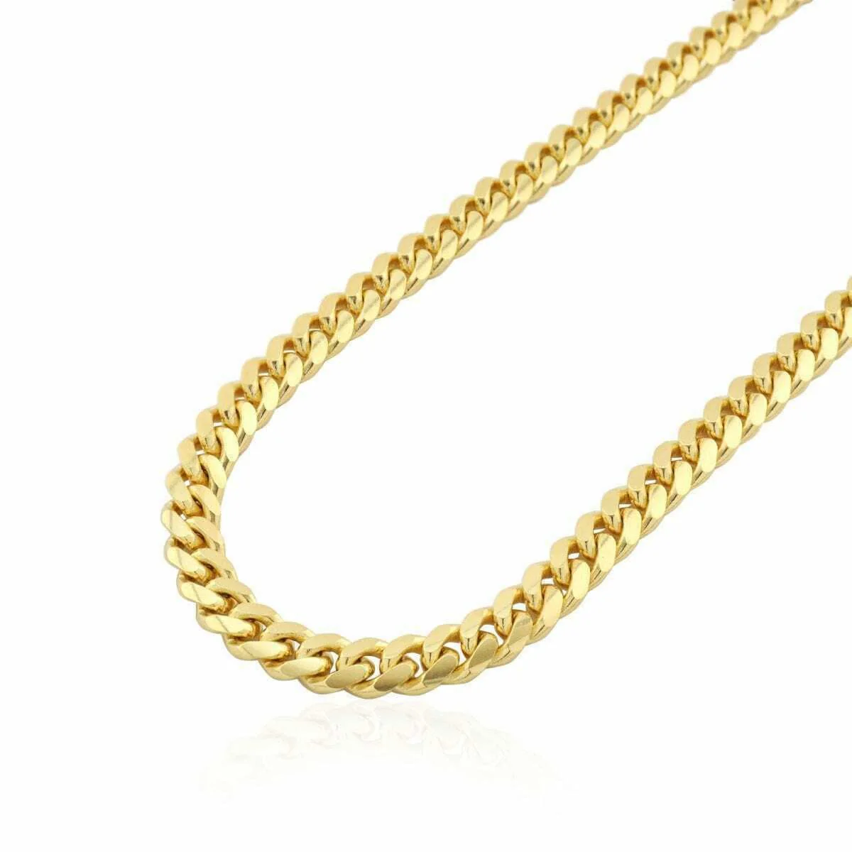 Real 14k Yellow Gold Necklace Miami Cuban chain 6MM 18- 28" Strong Link Box Lock - Image 5