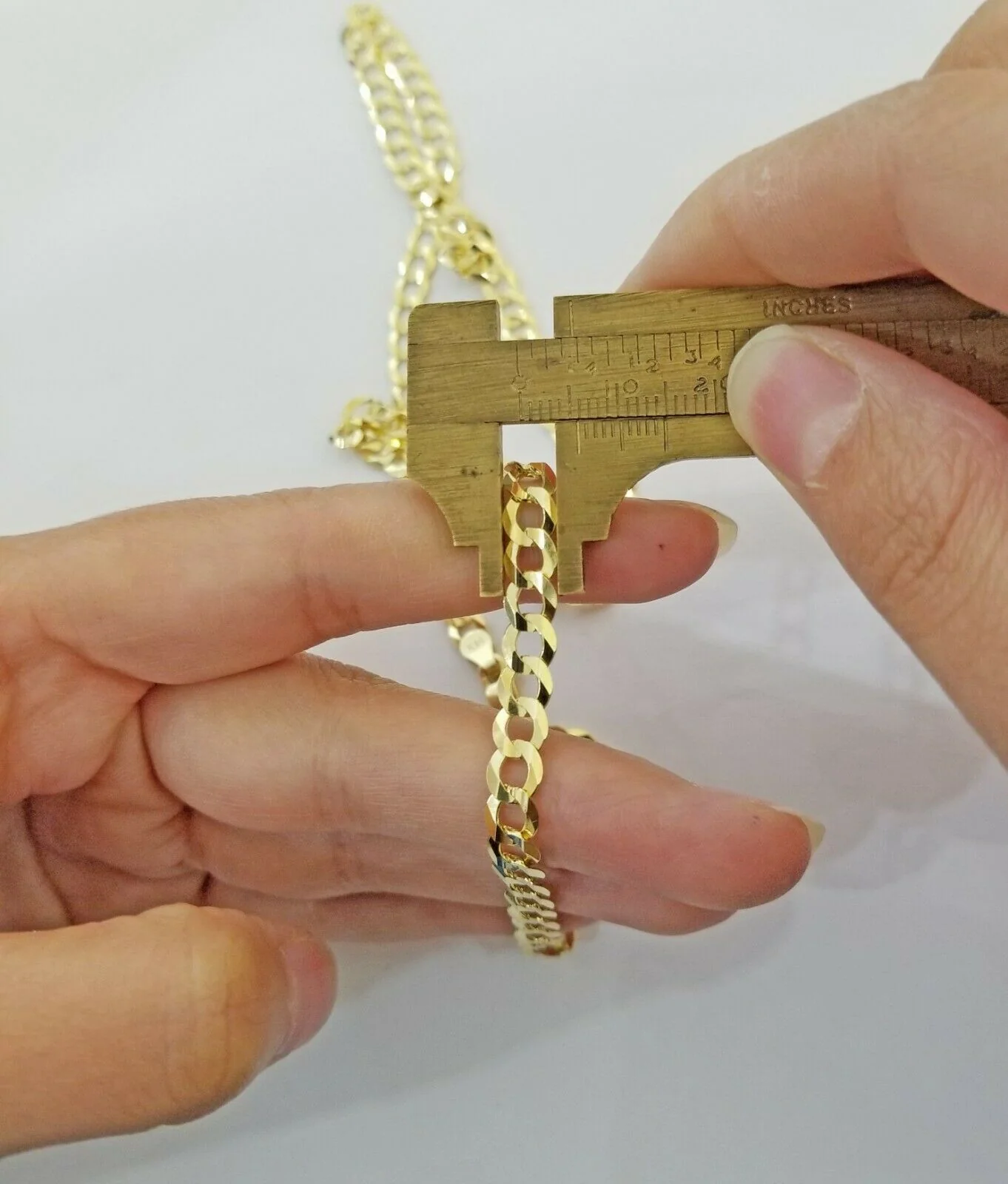 Solid 14k Gold Cuban Link Chain 6mm Necklace 20" 22" 24" 26" 28 REAL Yellow Gold - Image 7